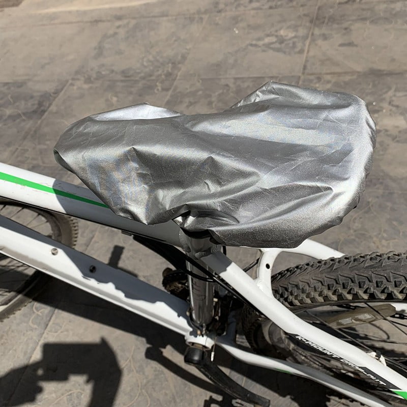 2Pcs Elastic Bike Seat Rain Cover Waterproof Dustproof Bicycle Seat Cover